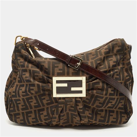 fazzoletti fendi zucca|FENDI Zucca Shoulder Bag Tobacco 1523748 .